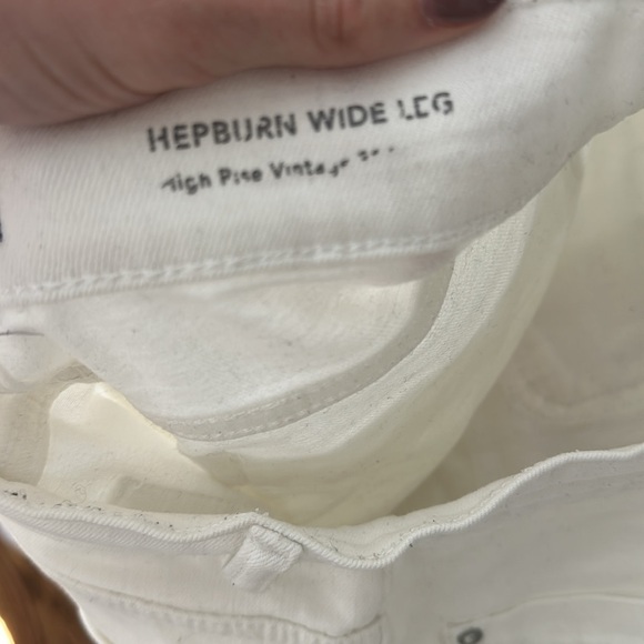 DL1961 Hepburn High Rise Wide Leg Jeans in White Tide - Picture 8 of 11